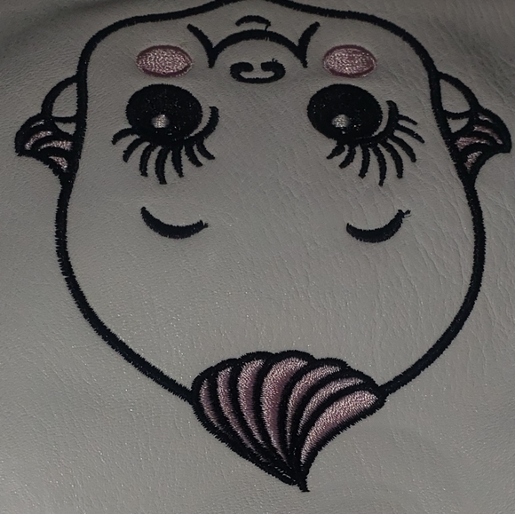 Sourpuss Nomad 1920's Kewpie Doll Baby Pink Bows Hearts Purse Vegan Leather Bag - Picture 11 of 11